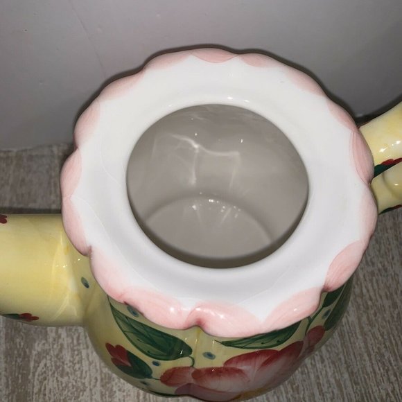 Teapot Collectibles 9" Tall  Hand Painted Magnolia - Picture 7 of 12